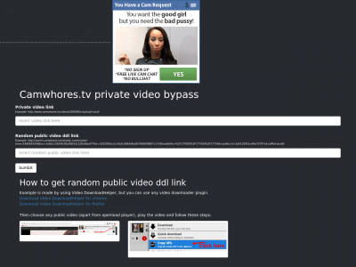 Camwhores.tv bypass private